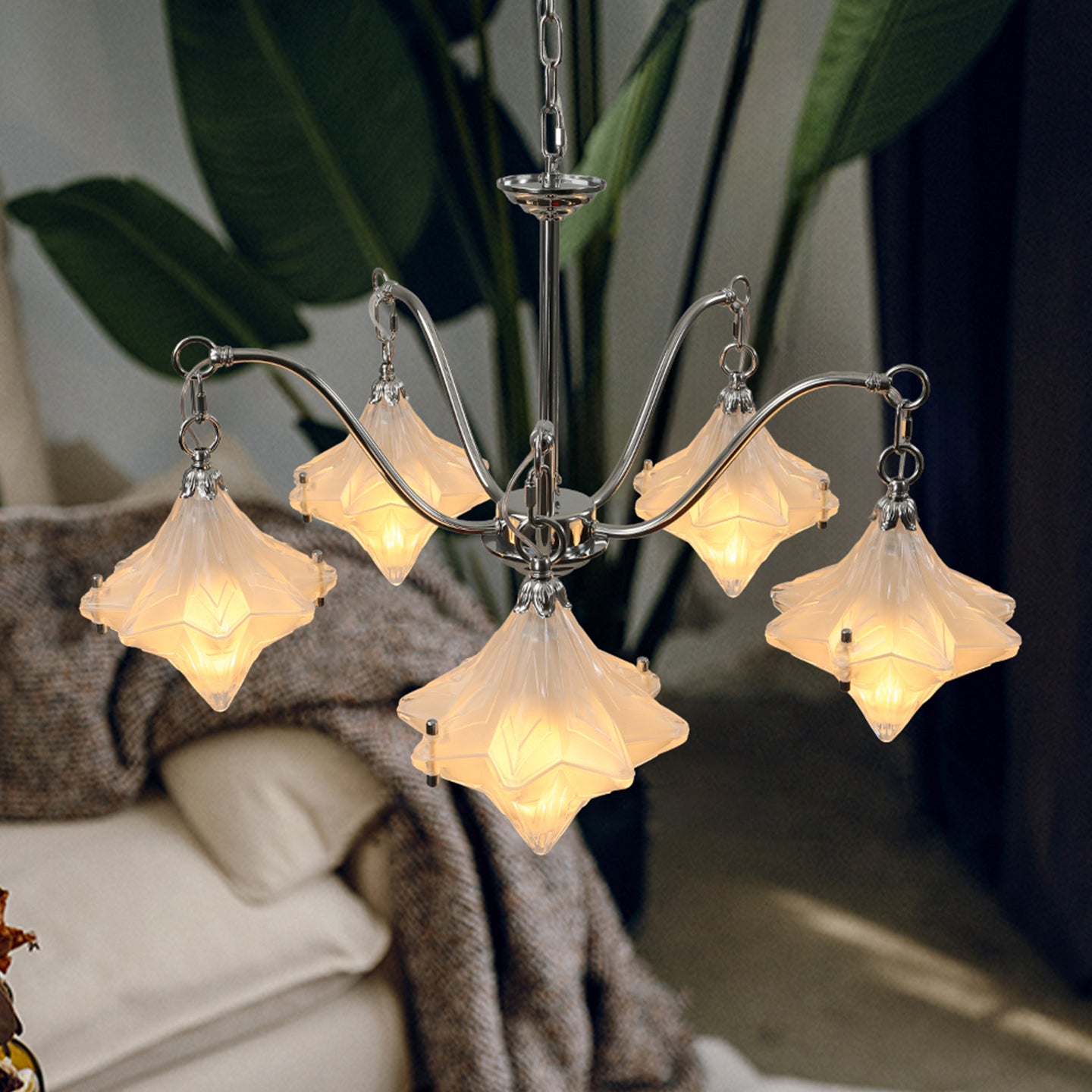 Art Deco Star Chandelier