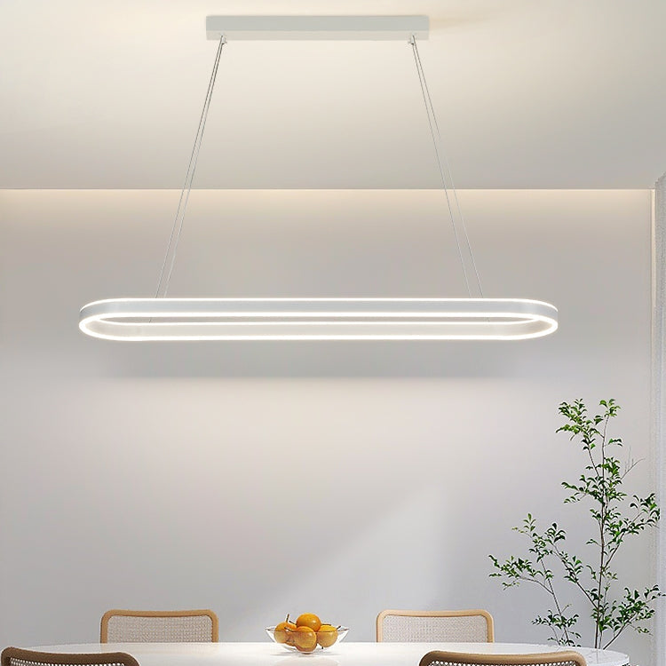 Minimalist Slim Oval LED Hanging Lamp