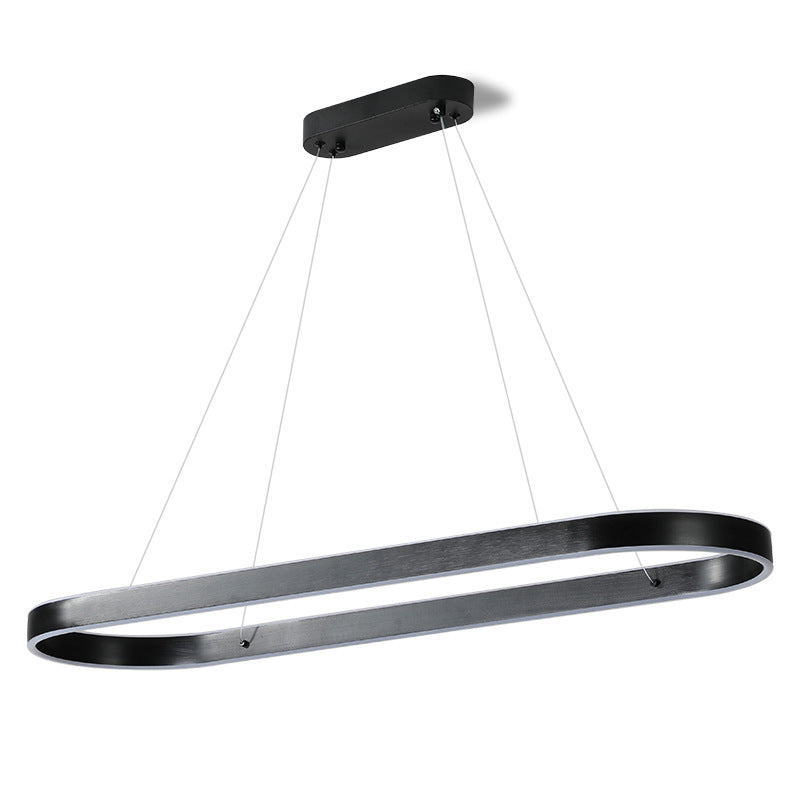 Minimalist Slim Oval LED Hanging Lamp
