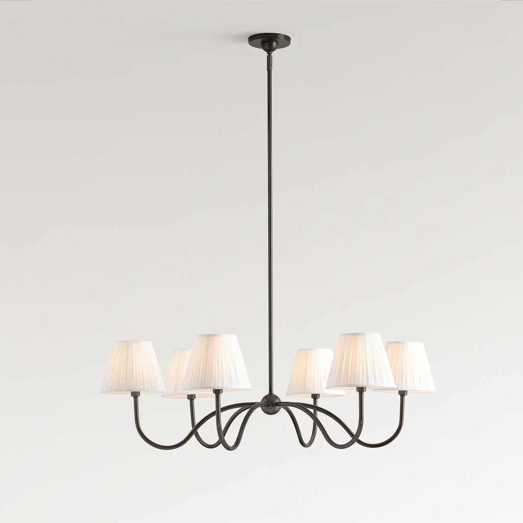 Modern Pleated Shade Chandelier