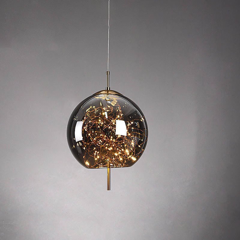 Scandinavian Glass Cylinder Pendant Light