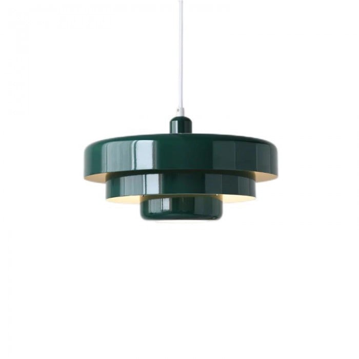 Nordic Vintage Multi-Layered Round Metal 1-Light Pendant Light