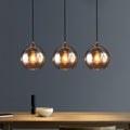 Industrial Glass Globe Pendant Light