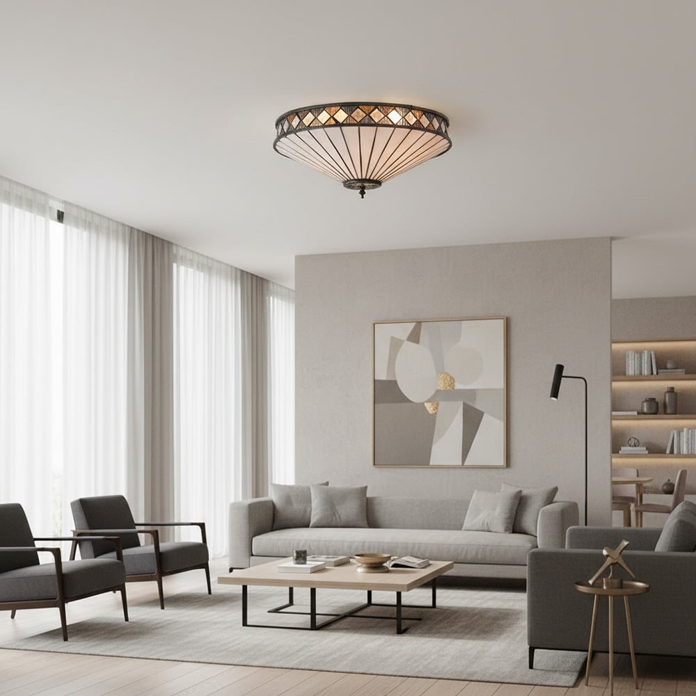 Tiffany Crystal Ceiling Lamp