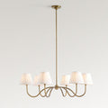 Modern Pleated Shade Chandelier