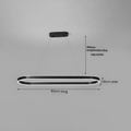 Minimalist Slim Oval LED Hanging Lamp