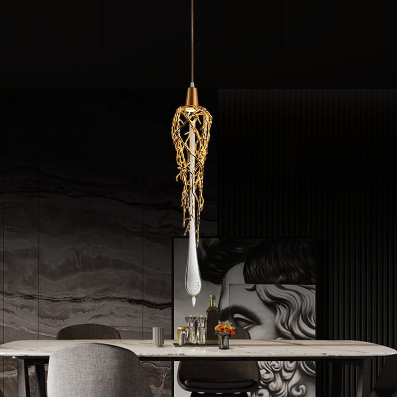 Luxury Aluminum Crystal Pendant Lamp