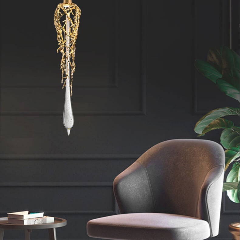 Luxury Aluminum Crystal Pendant Lamp