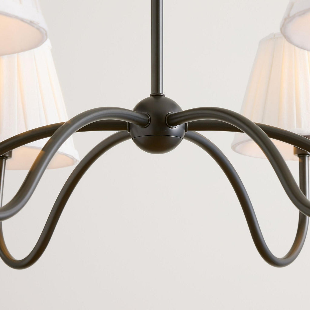 Modern Pleated Shade Chandelier